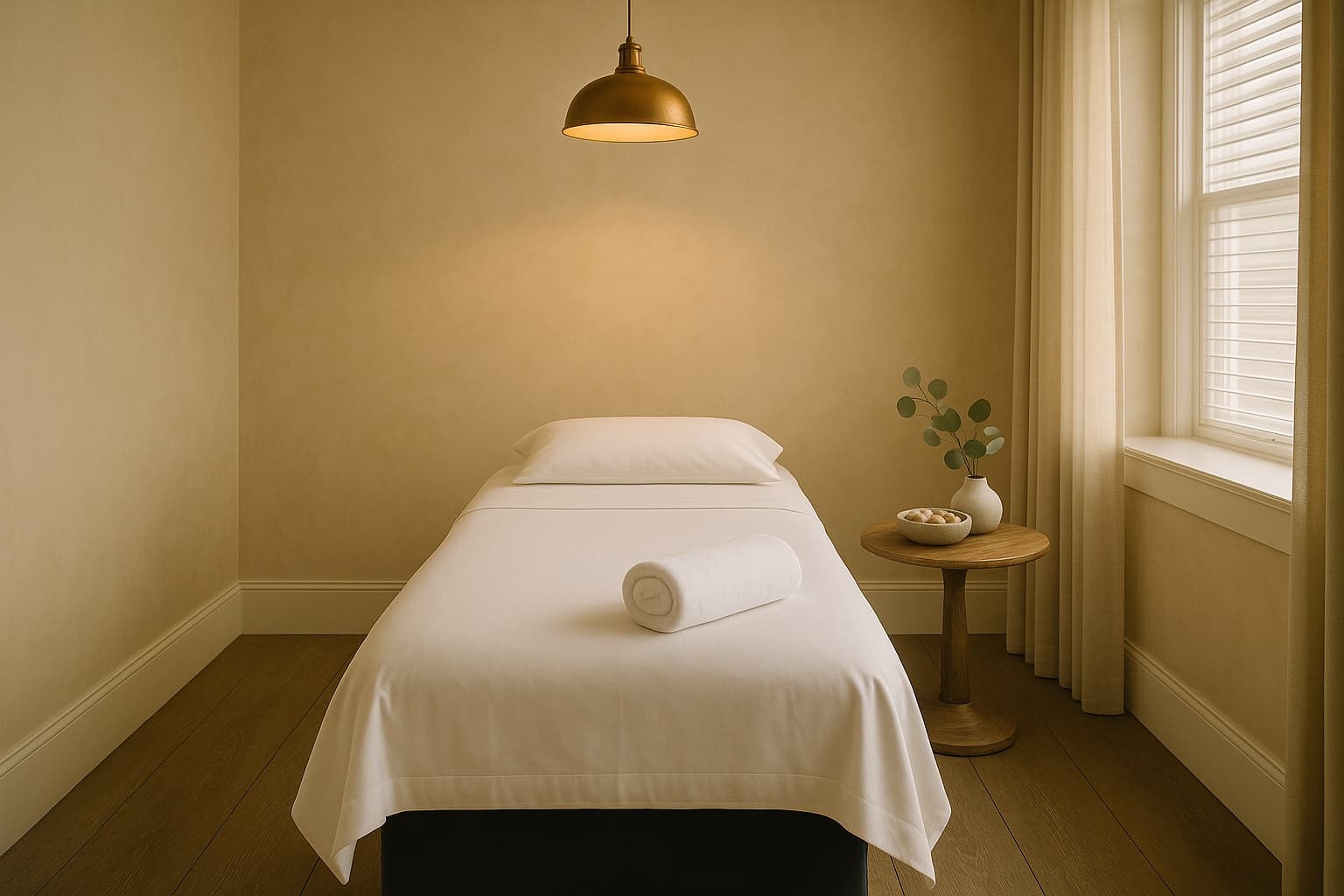 Spa treatment room